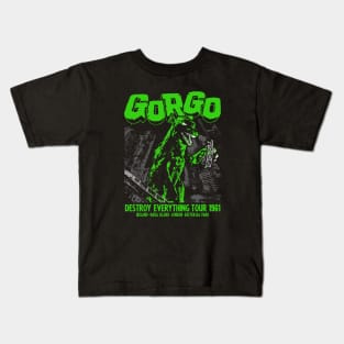 GORGO DESTROY EVERYTHING TOUR 1961 Kids T-Shirt